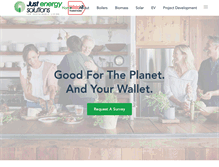 Tablet Screenshot of justenergysolutions.com